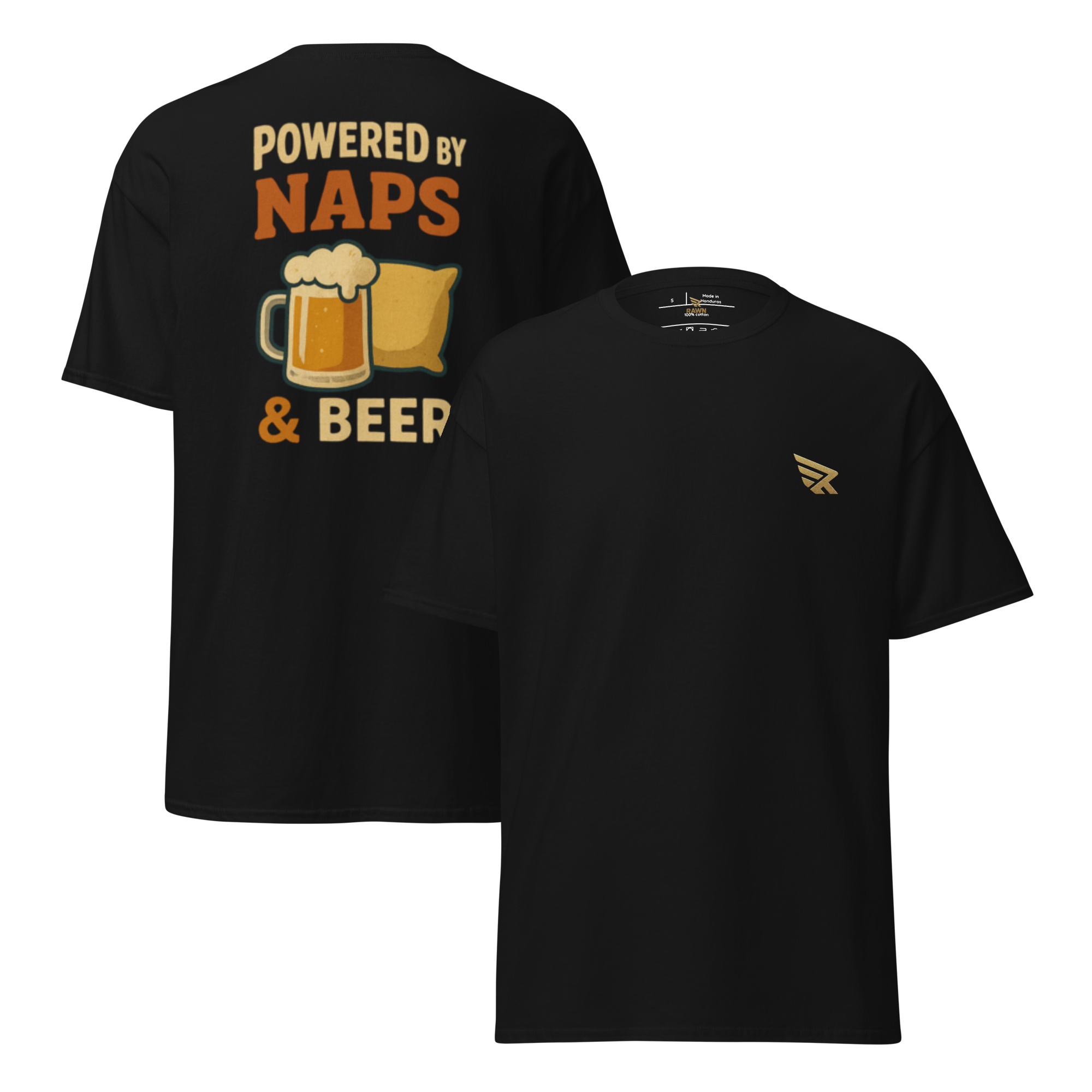 Powered by naps & beer - T-shirt