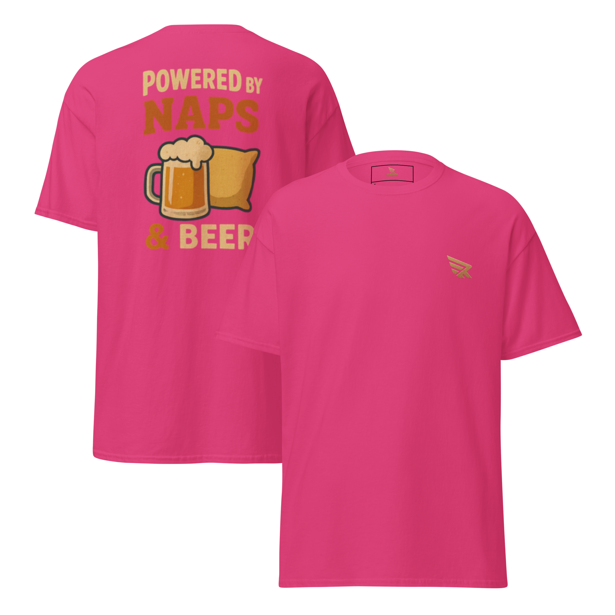 Powered by naps & beer - T-shirt