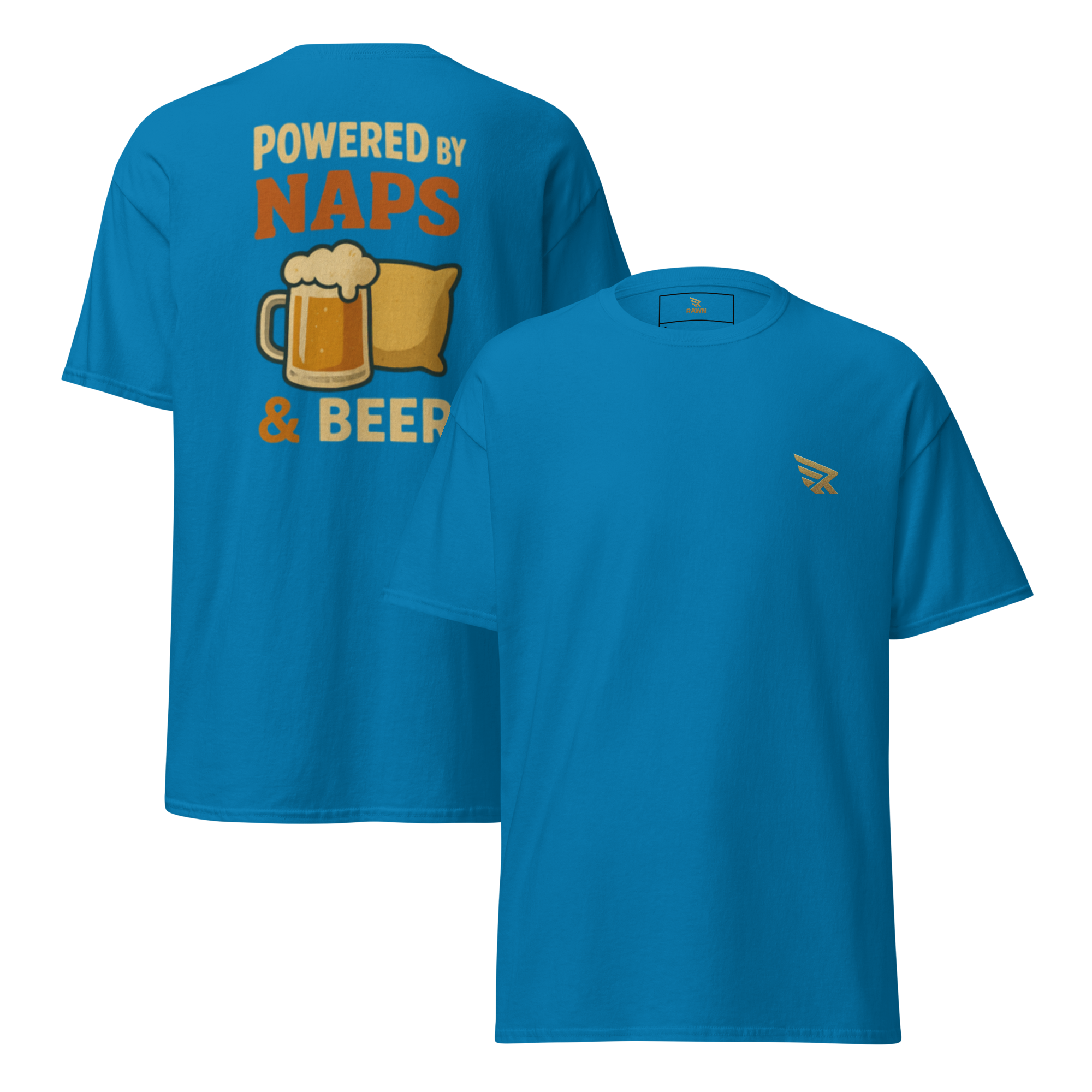 Powered by naps & beer - T-shirt