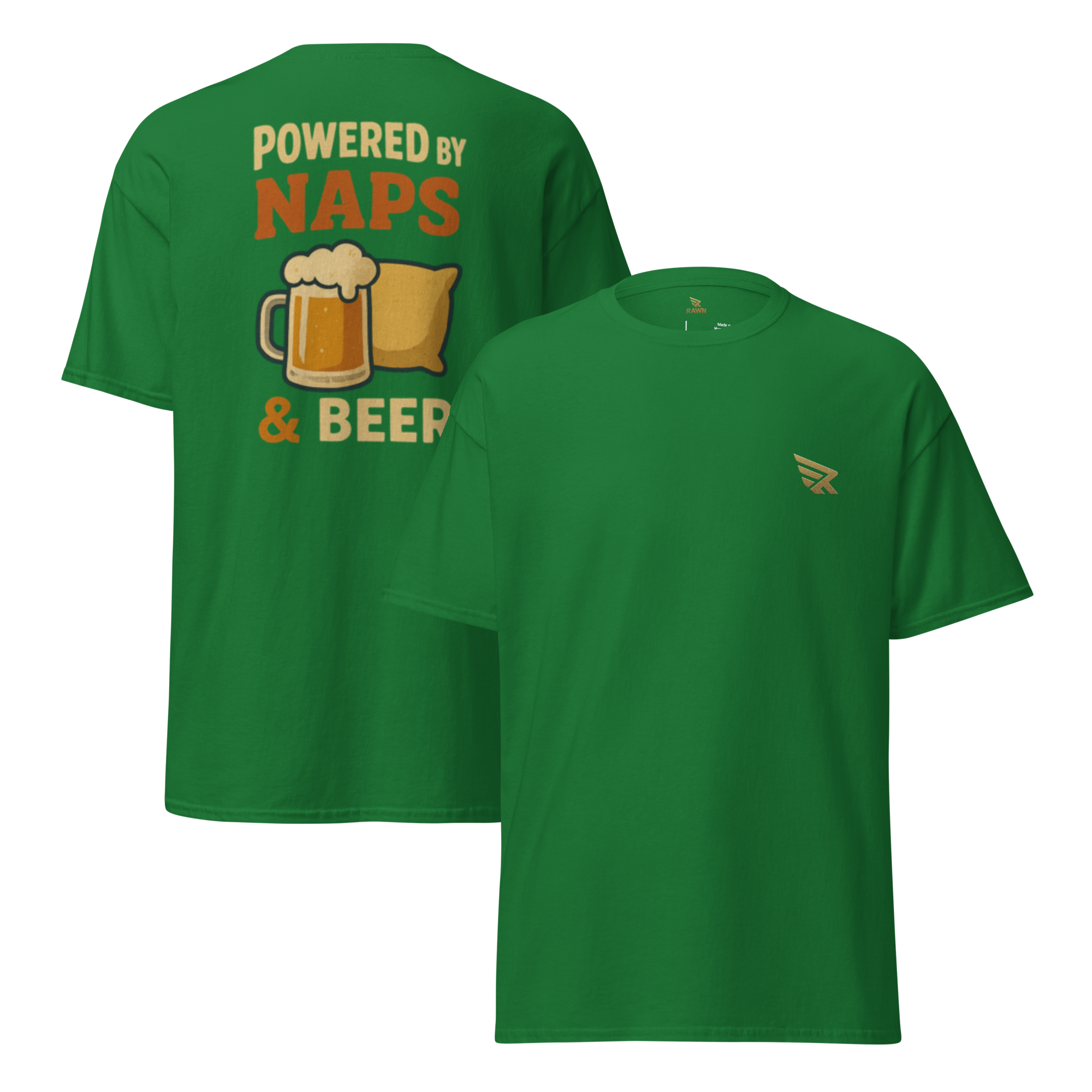 Powered by naps & beer - T-shirt