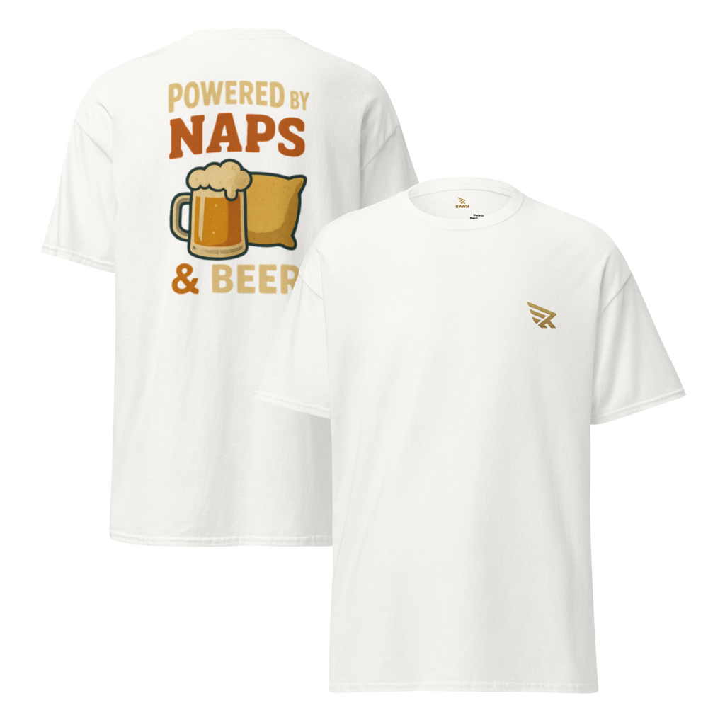 Powered by naps & beer - T-shirt